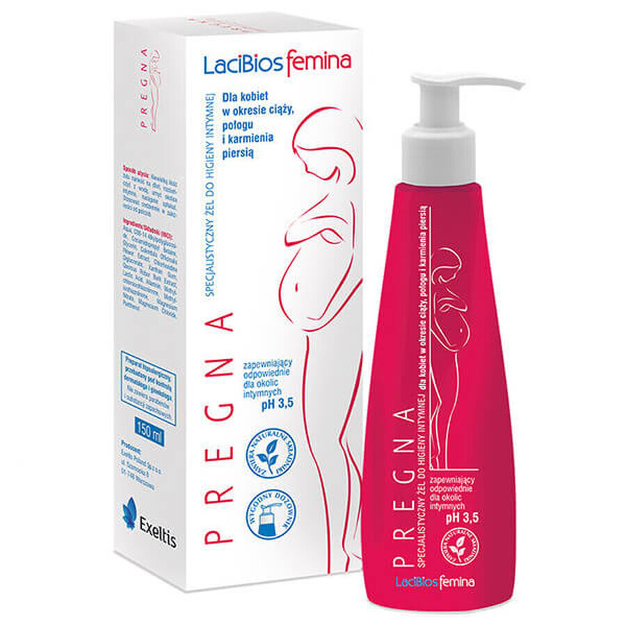 Lacibios Femina Pregna, gespecialiseerde gel voor intieme hygiëne, 150 ml