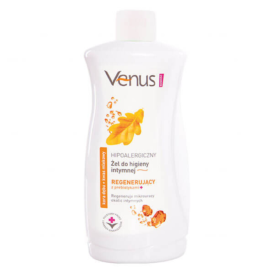 Venus, hypoallergene intieme hygiënegel, eikenschors en melkzuur, reserve, 500 ml