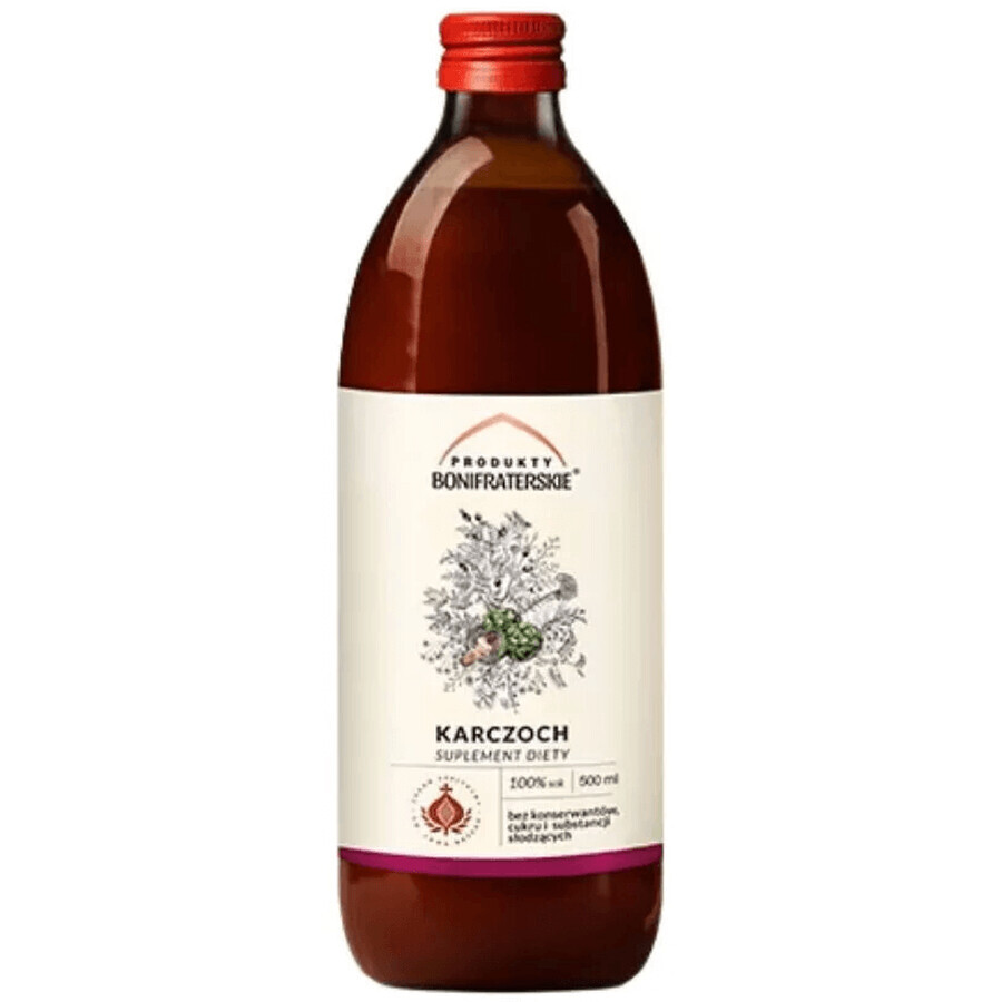 Productos Bonifraterskie Alcachofa, zumo de fruta con vitamina C, 500 ml