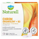 Naturell Organisch Chroom + B3, 60 kauwtabletten