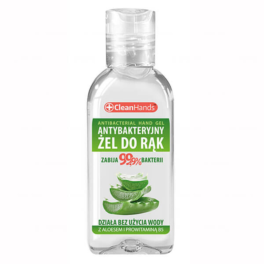 CleanHands, antibacteriële handgel met aloë vera en Provitamine B5, 50 ml