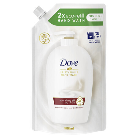 Dove, sapone liquido, Seta Nutriente, scorta, 500 ml