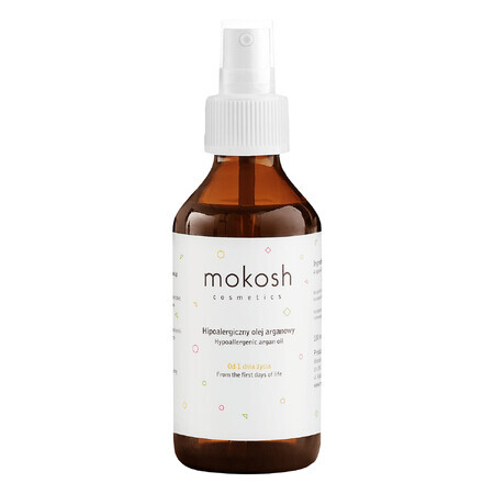 Mokosh, hypoallergene arganolie voor baby's en kinderen vanaf dag 1, 100 ml