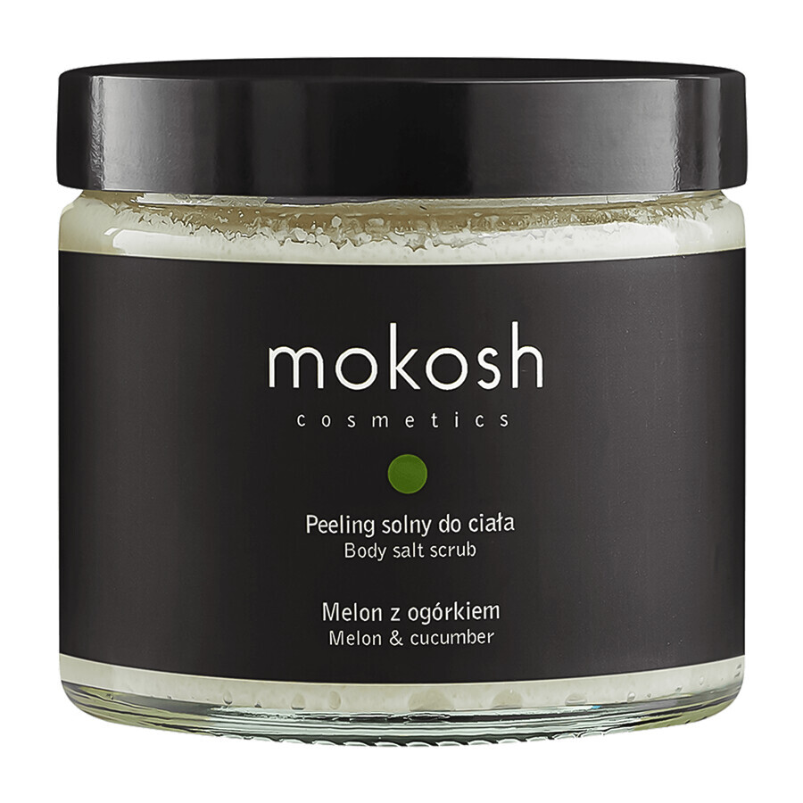 Mokosh, lichaamsscrub met zout, meloen met komkommer, 300 g