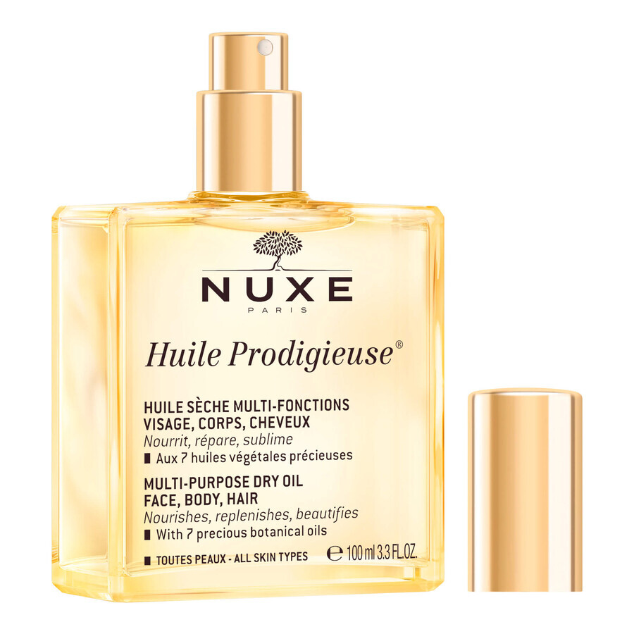 Nuxe Huile Prodigieuse, trockenes Multifunktionsöl für Körper, Gesicht und Haar, 100 ml