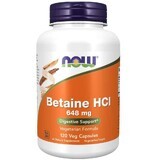 Now Foods Betaine HCl 648 mg, 120 plantaardige capsules