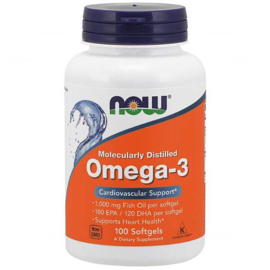 Now Foods, Omega-3 1000 mg, 200 capsules