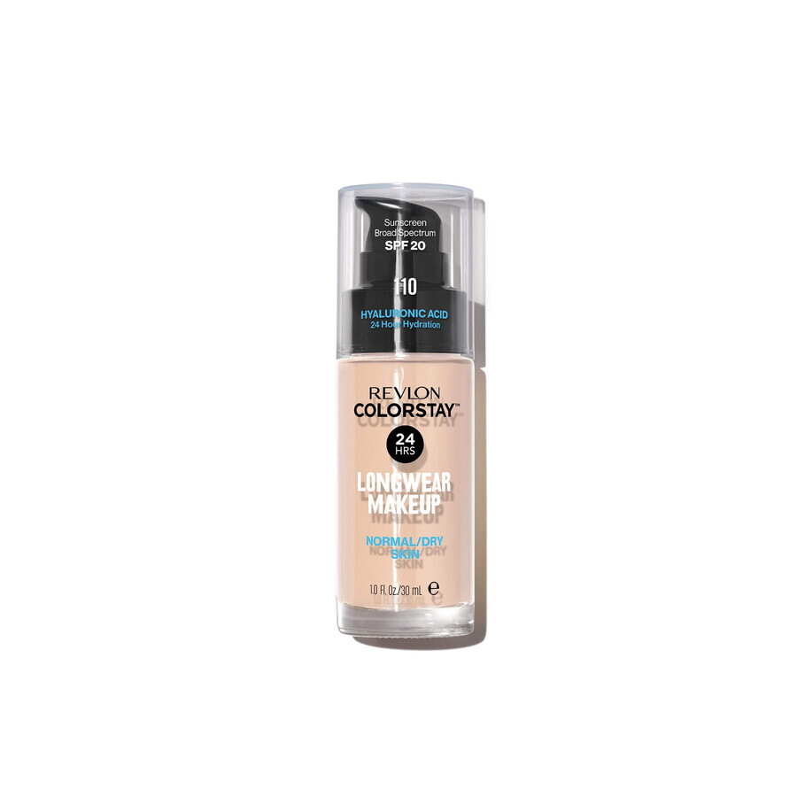 Revlon ColorStay, foundation for normal to dry skin, No. 110 Ivory, with pump, 30 ml