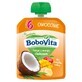 BoboVita Mousse in een tube, banaan met mango en kokos, na 6 maanden, 80 g