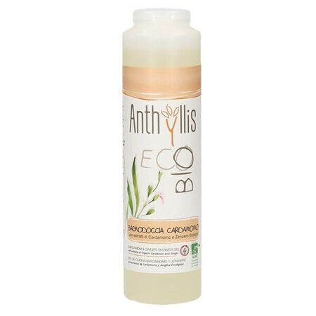 Anthyllis EcoBio, loțiune de duș cu extract de cardamom și ghimbir, 250 ml