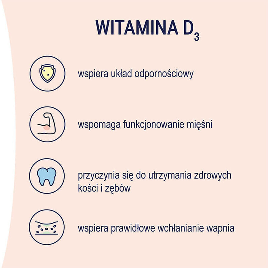 Naturell Vitamina D3 2000, 60 comprimidos masticables