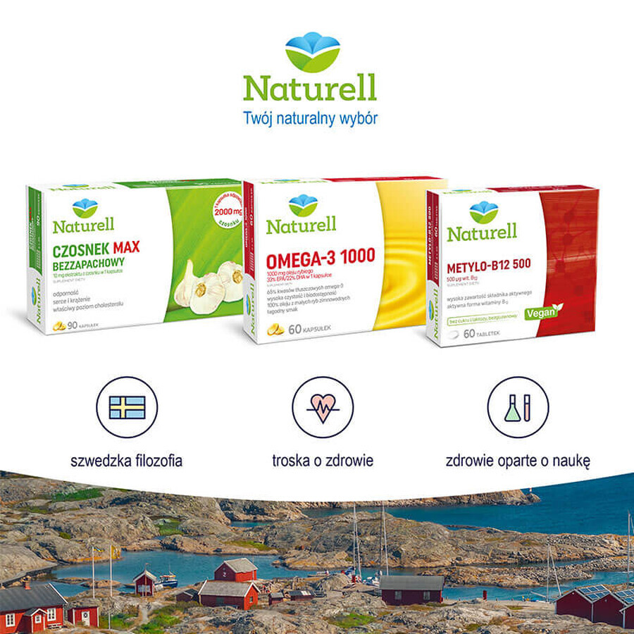 Naturell Vitamina D3 2000, 60 comprimidos masticables