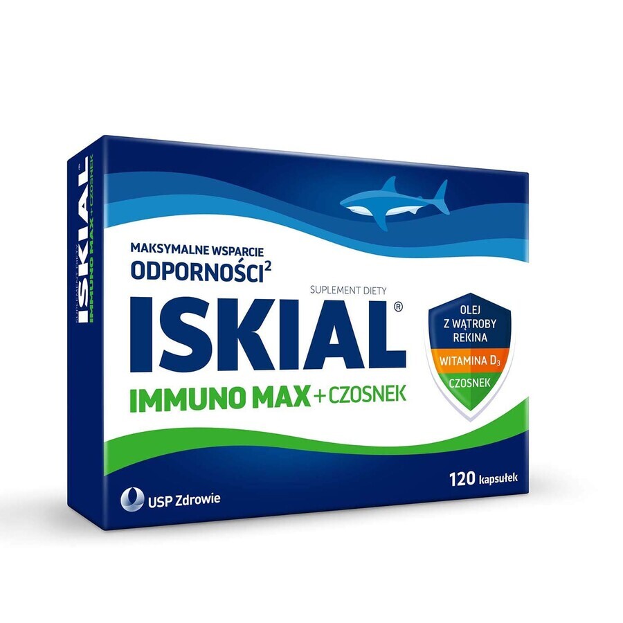 Iskial Max + Garlic, for children over 6 years and adults, 120 capsules