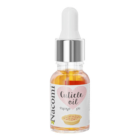 Nacomi, olio per cuticole, torta di papaya fresca, 15 ml