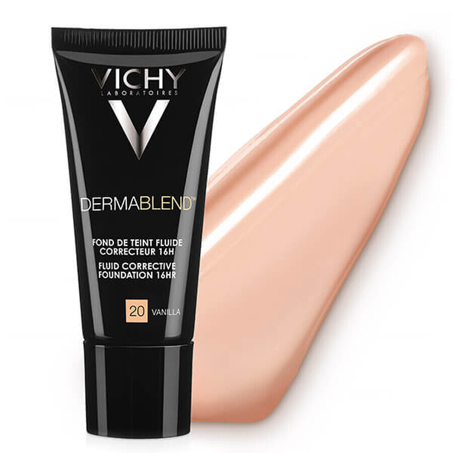 Vichy Dermablend, correctievloeistof, nr. 20, vanille, 30 ml