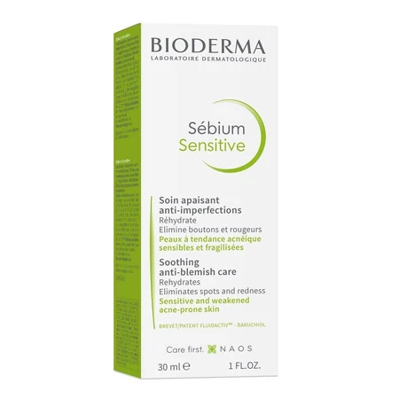 Cremă de fațǎ pentru ten acneic Bioderma Sébium Sensitive, 30 ml, Naos