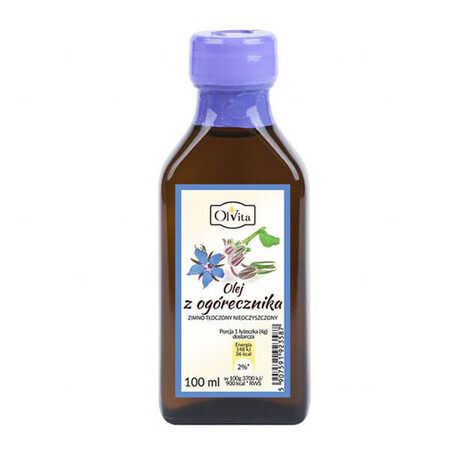 OlVita Borage olie, koudgeperst, ongezuiverd, 100 ml