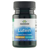 Swanson Lutein, luteína 20 mg, 60 cápsulas de gel