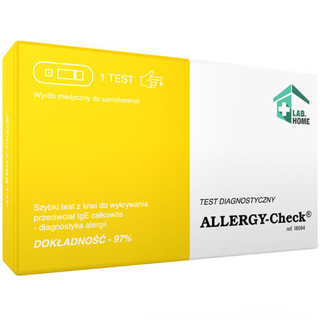 LabHome Allergy-Check, bloedtest op IgE-antistoffen, allergiediagnose, 1 stuk