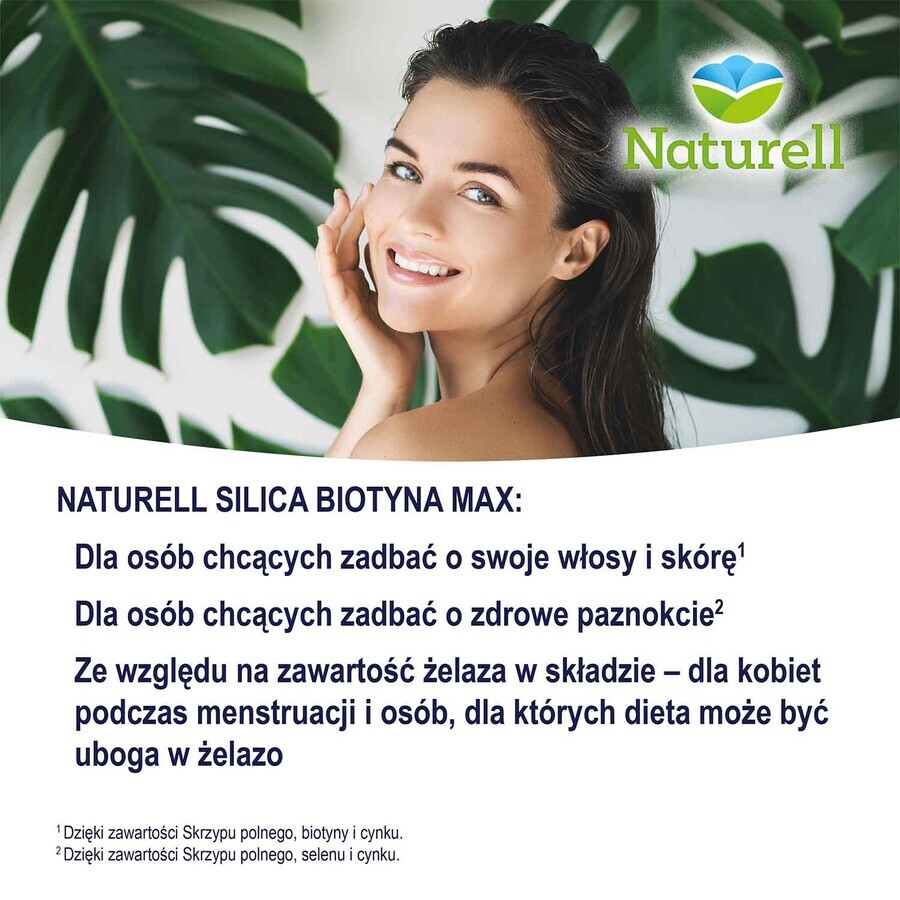 Naturell Sílice Biotina Max, 60 comprimidos