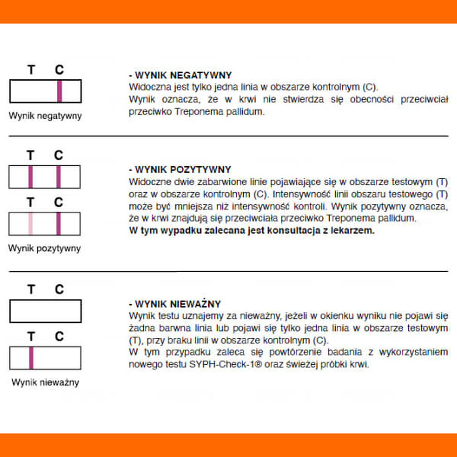 LabHome Syph-Check-1, T. pallidum antibody detection blood test, syphilis diagnosis, 1pc