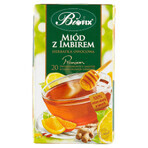 Bi Fix, miel premium au gingembre, thé aux fruits, 20 sachets