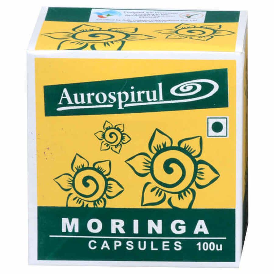 Aurospirul, Moringa 400 mg, 100 cápsulas