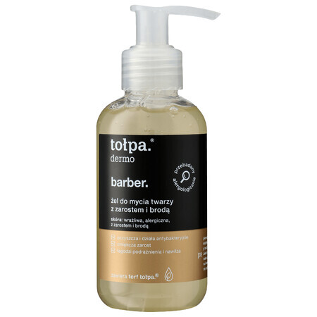 Tolpa Dermo Barber, gel detergente per barba e viso, 150 ml