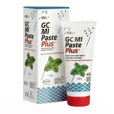 GC MI Paste Plus, pâte topique, goût menthe, 35 ml