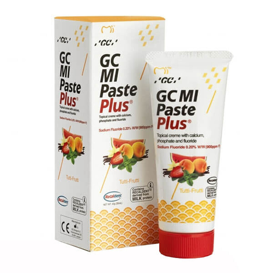 GC MI Paste Plus, lokale pasta, tutti-frutti smaak, 35 ml