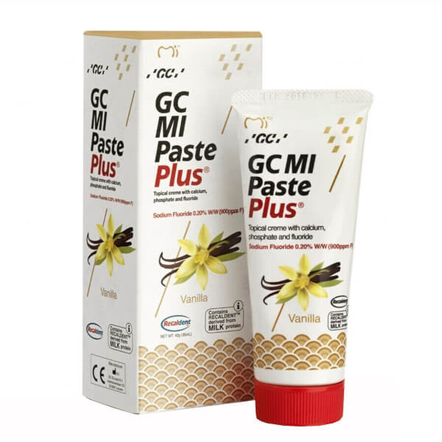 GC MI Paste Plus, pasta para uso tópico, sabor vainilla, 35 ml