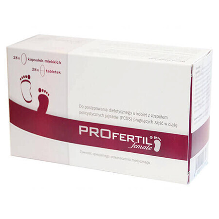 Profertil vrouwelijk, 28 tabletten + 28 zachte capsules