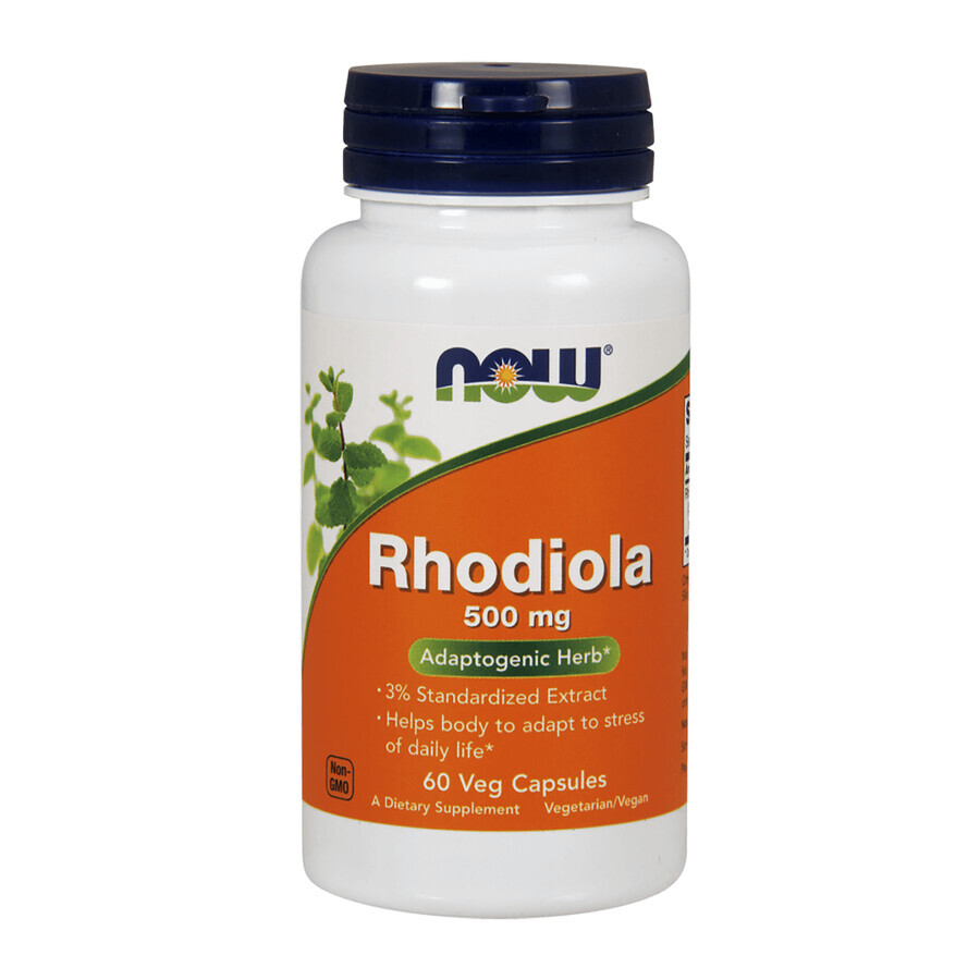 Now Foods, Rhodiola, Rhodiola rosea, 500 mg, 60 capsule