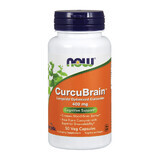 Now Foods CurcuBrain 400 mg, kurkuma, 50 plantaardige capsules