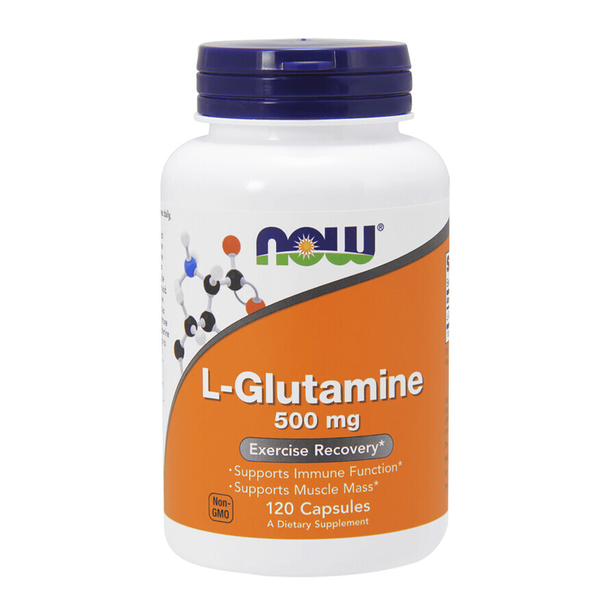 Now Foods, L-Glutamine, 500 mg, 120 gélules