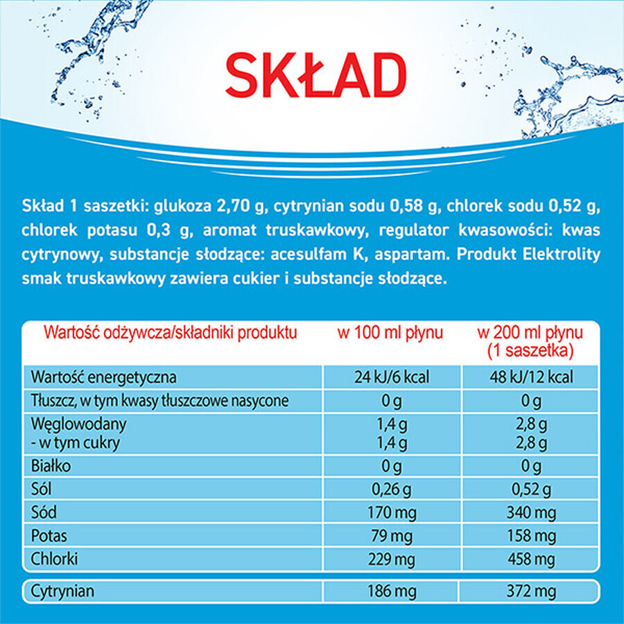 Elektrolyten, sinaasappelsmaak, 7 sachets