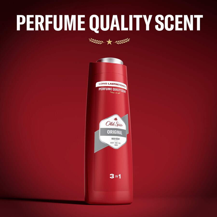 Old Spice, 3-in-1 douchegel voor lichaam, haar en gezicht, Original 400 ml