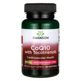 Swanson CoQ10 con Tocotrienoles, coenzima Q10 100 mg y tocotrienoles 10 mg, 60 cápsulas de gel