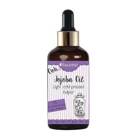 Nacomi, olio di jojoba con pipetta, 50 ml