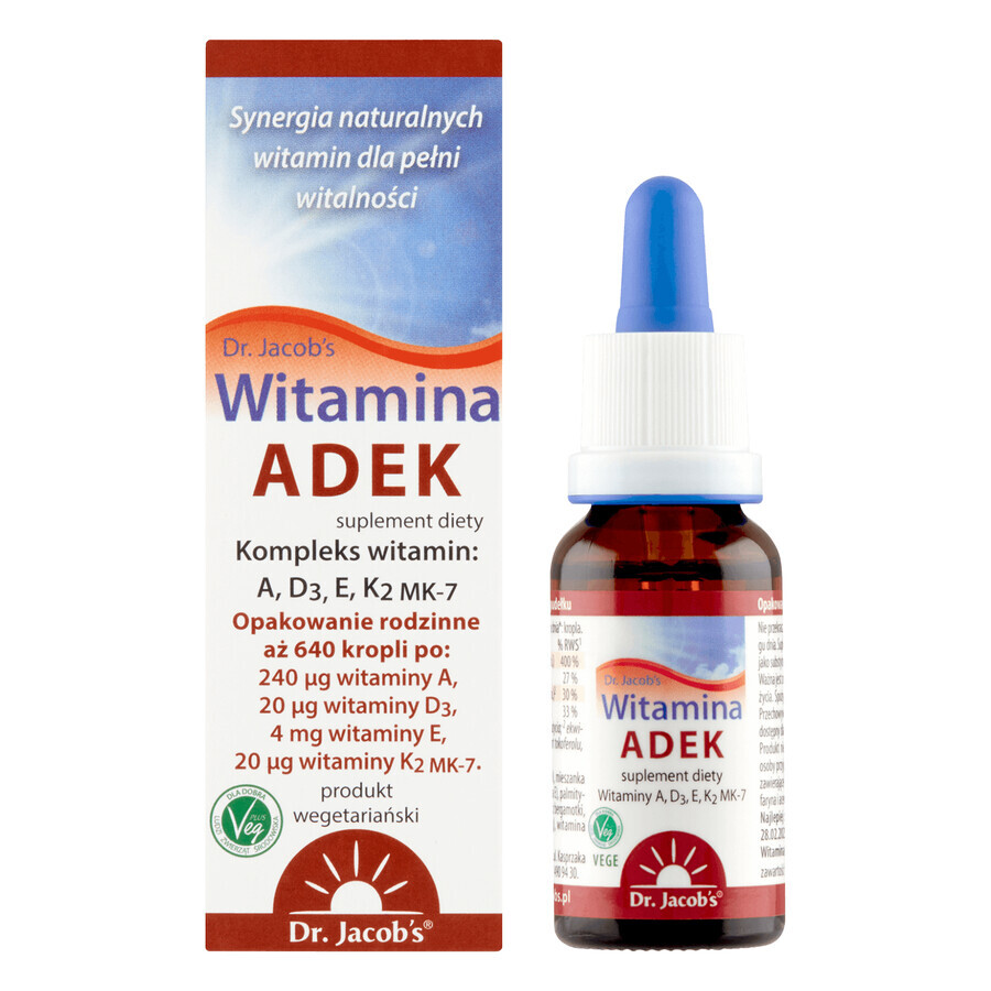 Dr. Jacob's Vitamine ADEK, druppels, 20 ml