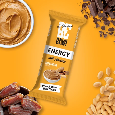 BeRAW! Energy Raw Snack, energy bar, hazelnut cream, 40 g