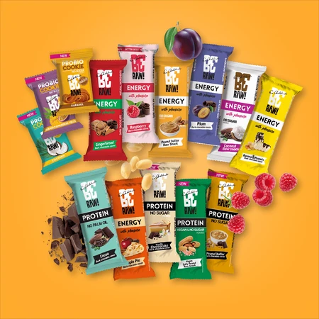 BeRAW! Energy Raw Snack, energy bar, hazelnut cream, 40 g
