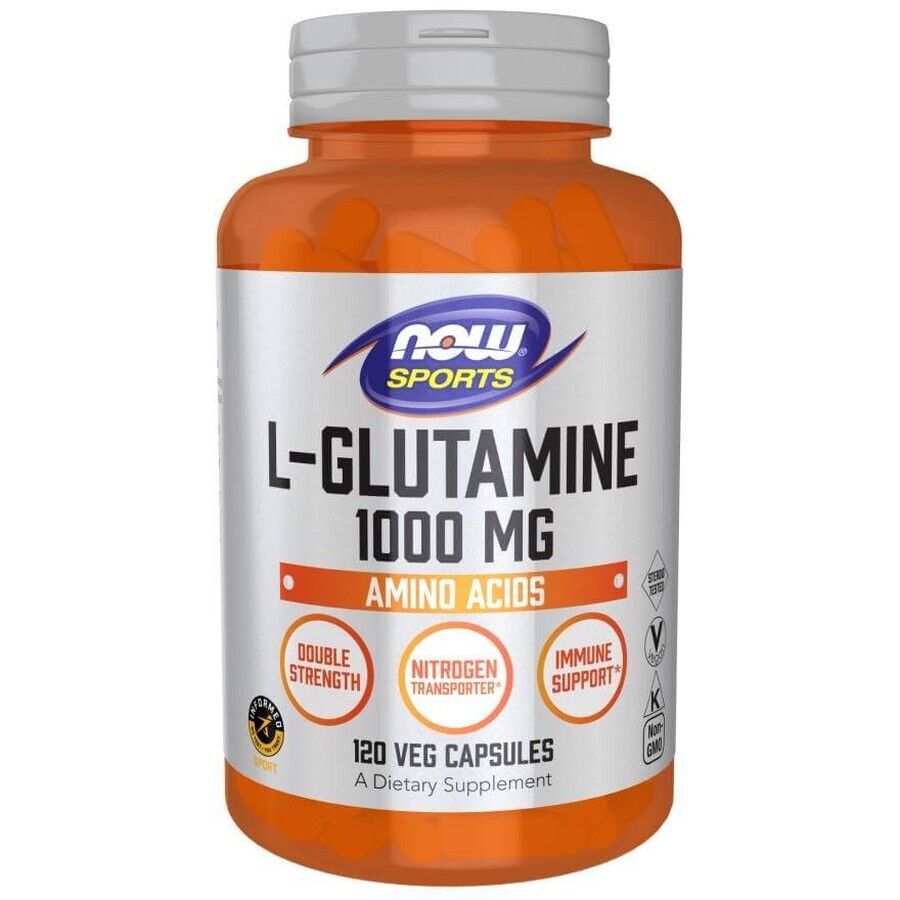 Now Foods, L-Glutamine, 1000 mg, 120 gélules