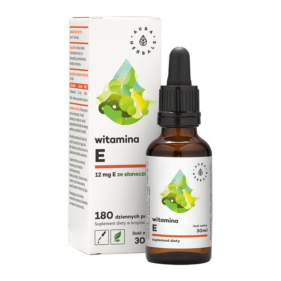 Aura Herbals Vitamine E druppels, 30 ml