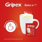 Gripex Hot 650 mg + 50 mg + 10 mg, poudre pour solution orale, 8 sachets