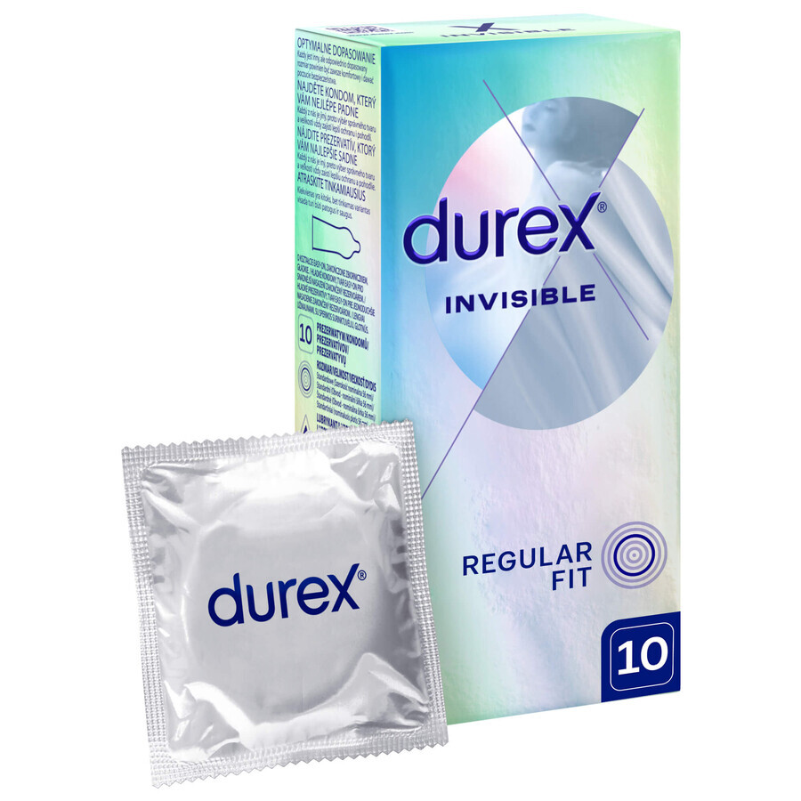 Durex Invisible, superdünne Kondome, 10 Stück