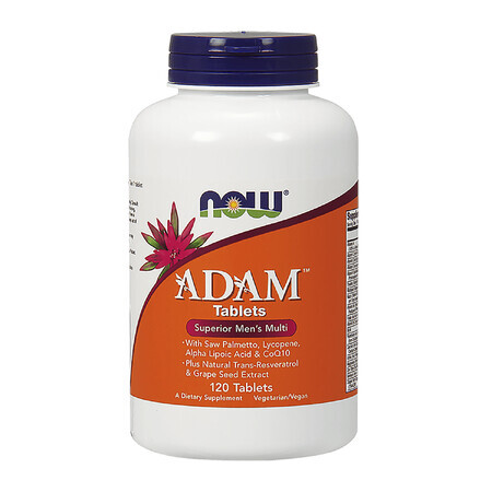 Now Foods Adam, multivitamine voor mannen, 120 tabletten