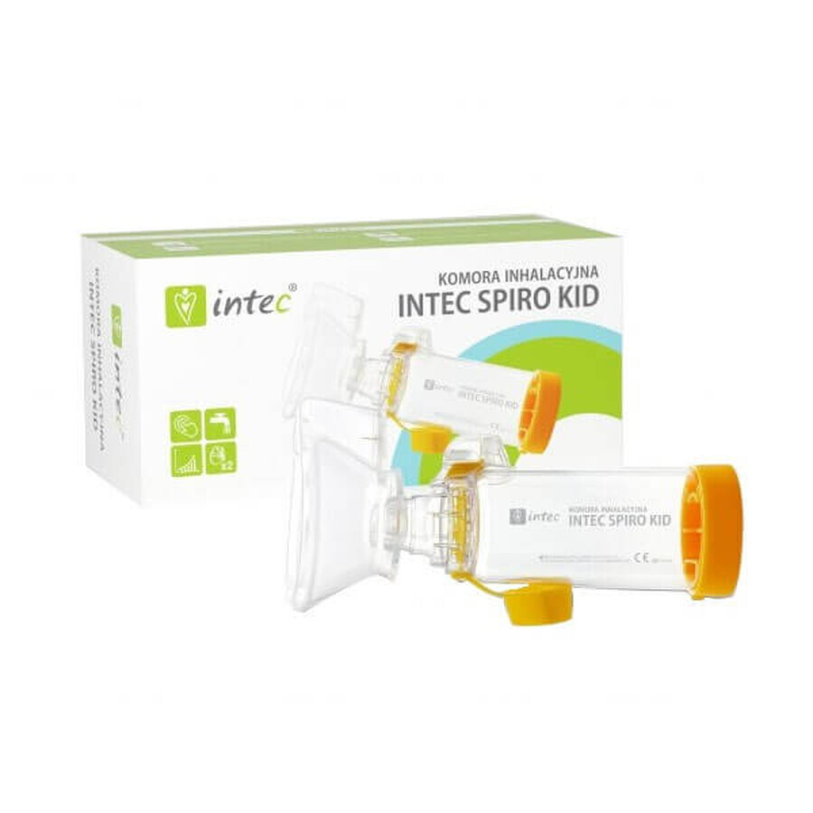 Intec Spiro Kid inhalatiekamer met masker voor baby's en kinderen