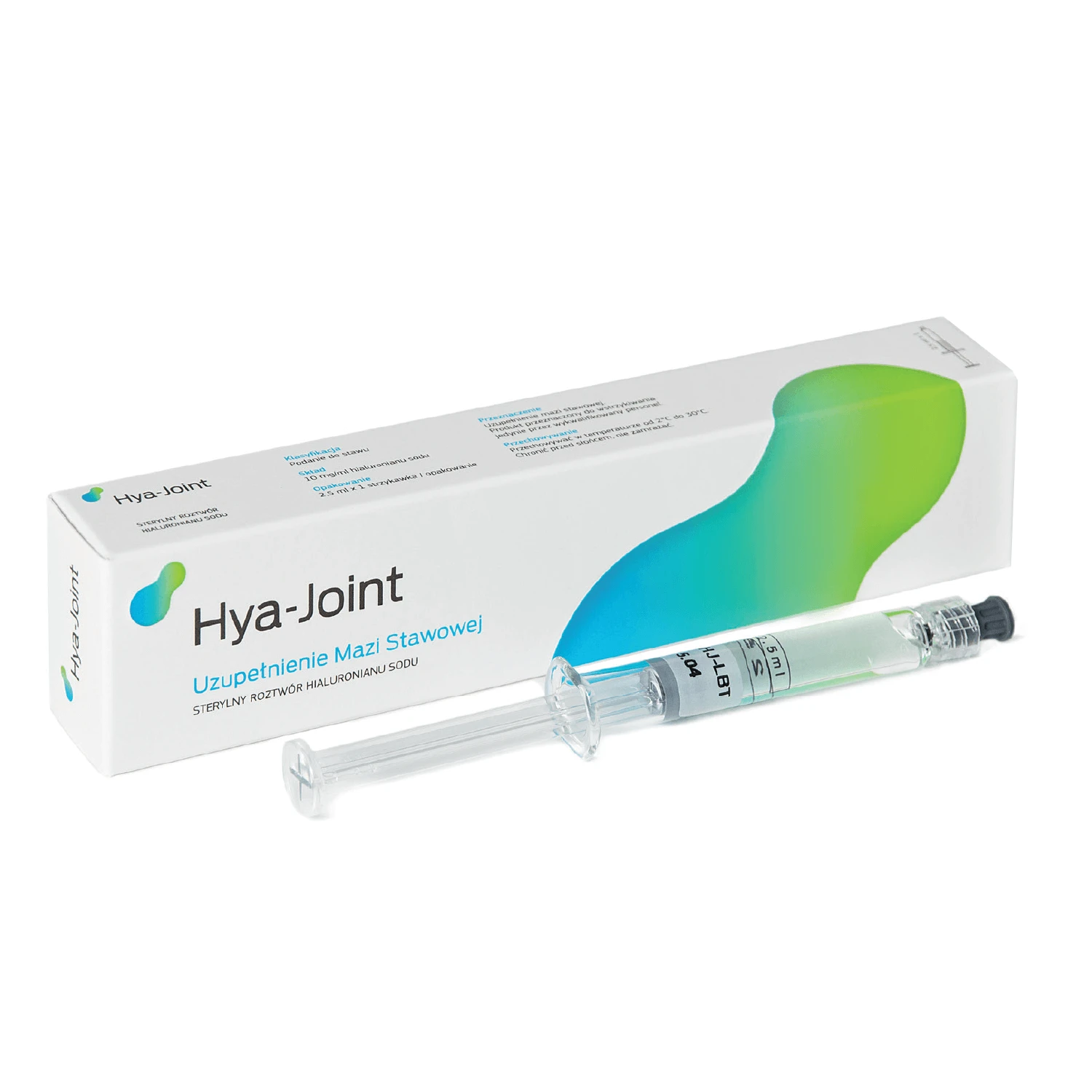 Hya-Joint 1%, steriele natriumhyaluronaatoplossing, 2,5 ml x 1 ampul spuit