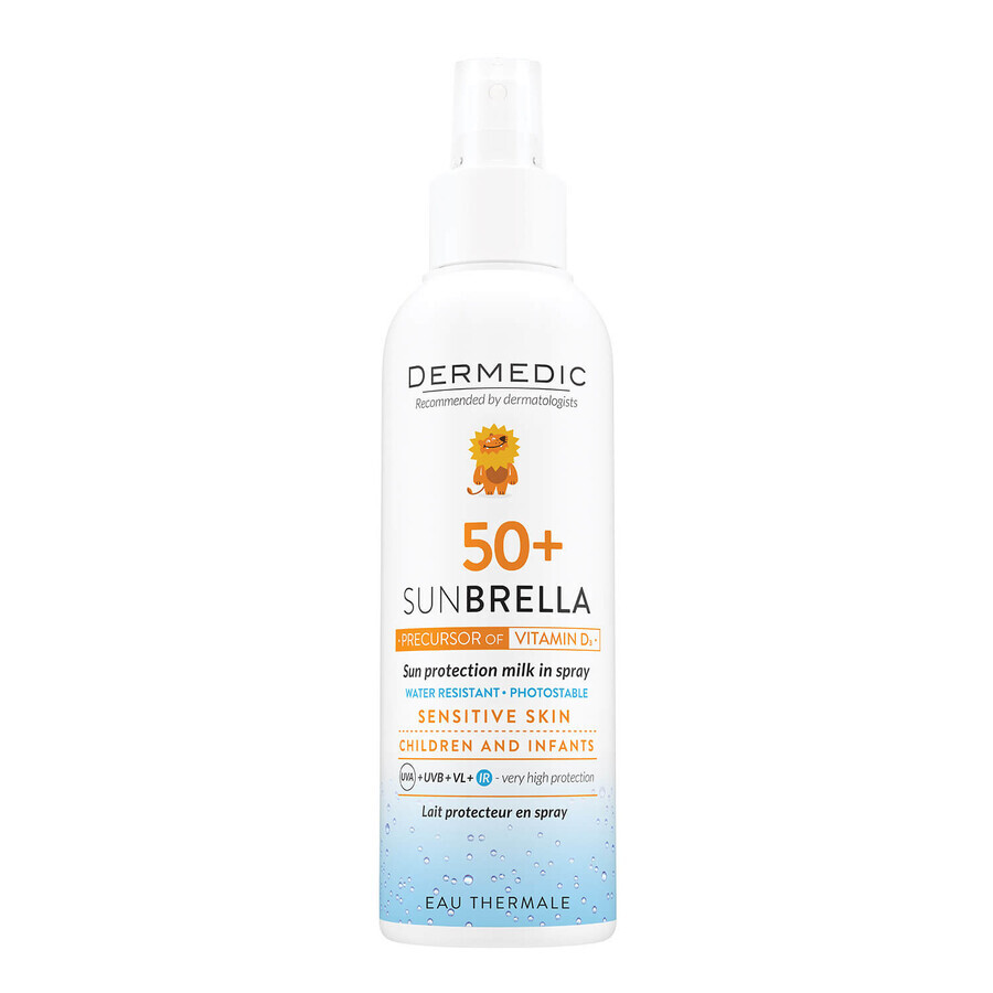 Dermedic Sunbrella Baby, beschermende spray lotion voor kinderen vanaf 6 maanden, SPF 50+, 150 ml